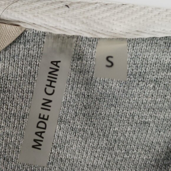 Soft Surroundings My Weekend Hoodie Womens S Gray V-Neck Pullover Loungewear - Picture 5 of 7